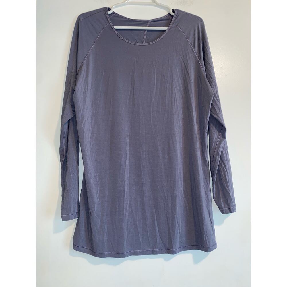 Lululemon deep stretch long sleeve *cinch lilac stone size 12?